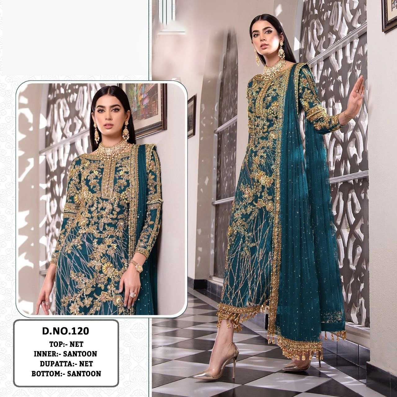 YNF Wholesale Net Embroidery Suits KESH129 120 | Surat Manufacturer