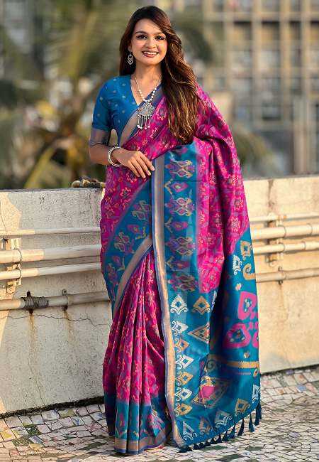 YNF Wholesale Patola Silk Party Wear Silk Sarees RIN116 SATRANGI PATOLA | Surat Manufacturer