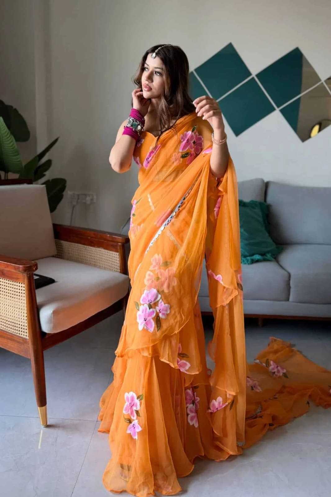 YNF Wholesale Premium Georgette Printed Sarees KESH516 9334 | Surat Manufacturer