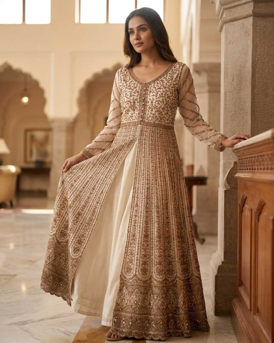 YNF Wholesale Premium Silk Anarkali Gown KESH579 | Surat Manufacturer