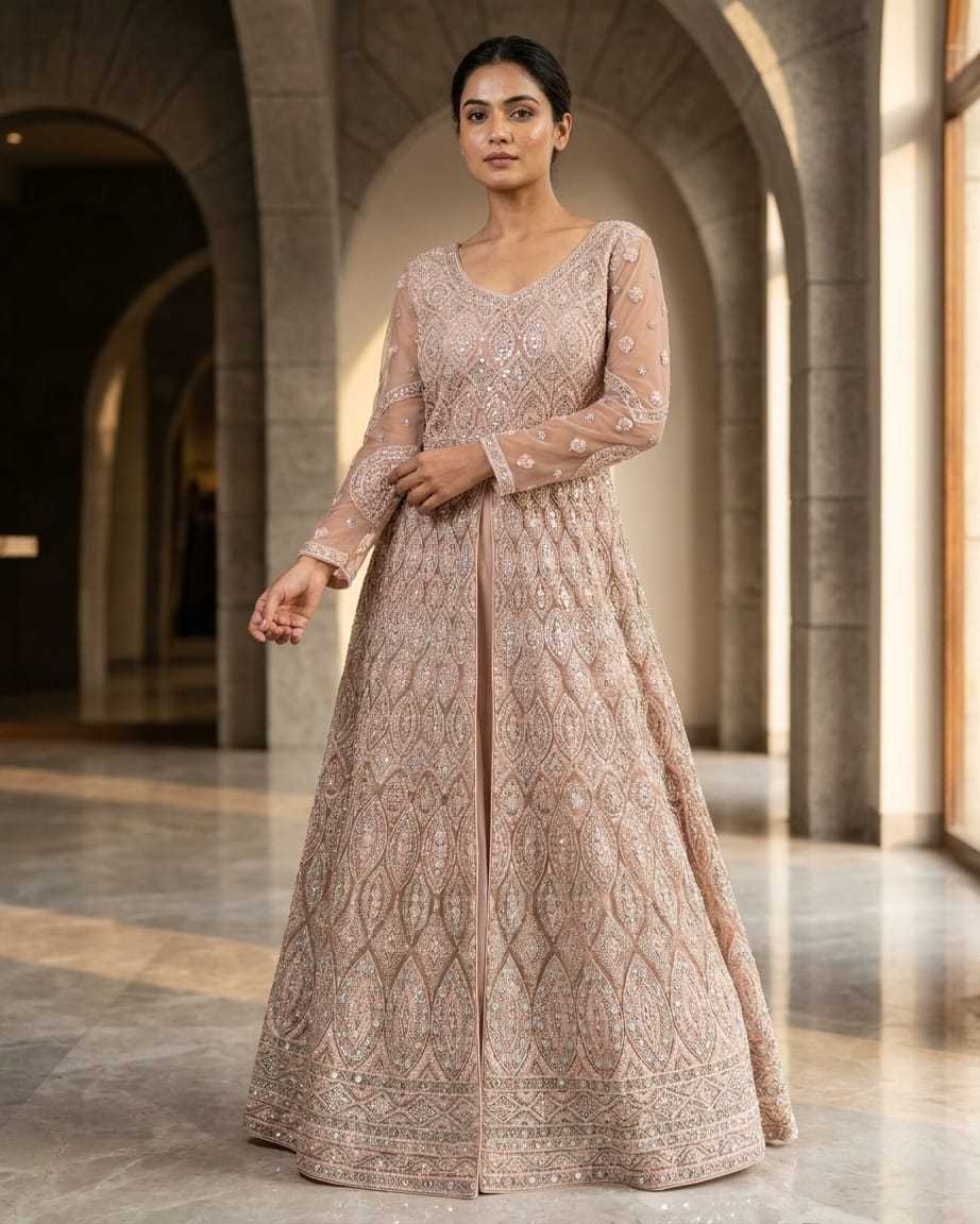YNF Wholesale Premium Silk Anarkali Gown KESH579 | Surat Manufacturer