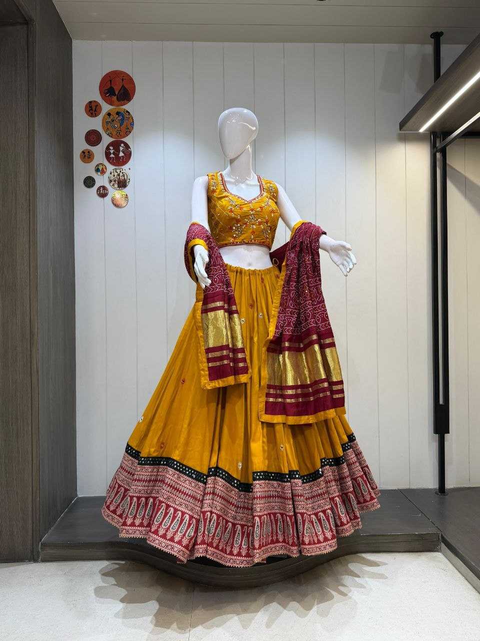 Ynf Pure Cotton  Lehengas Wholesale Designer Lehenga Choli Chaniya Choli Mirror Work Lehenga Manufacturer - YNF Online
