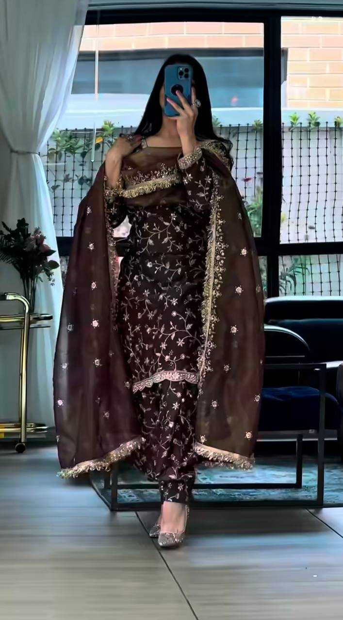 YNF Wholesale Pure Silk Embroidery Suits KESH528 517 | Surat Manufacturer