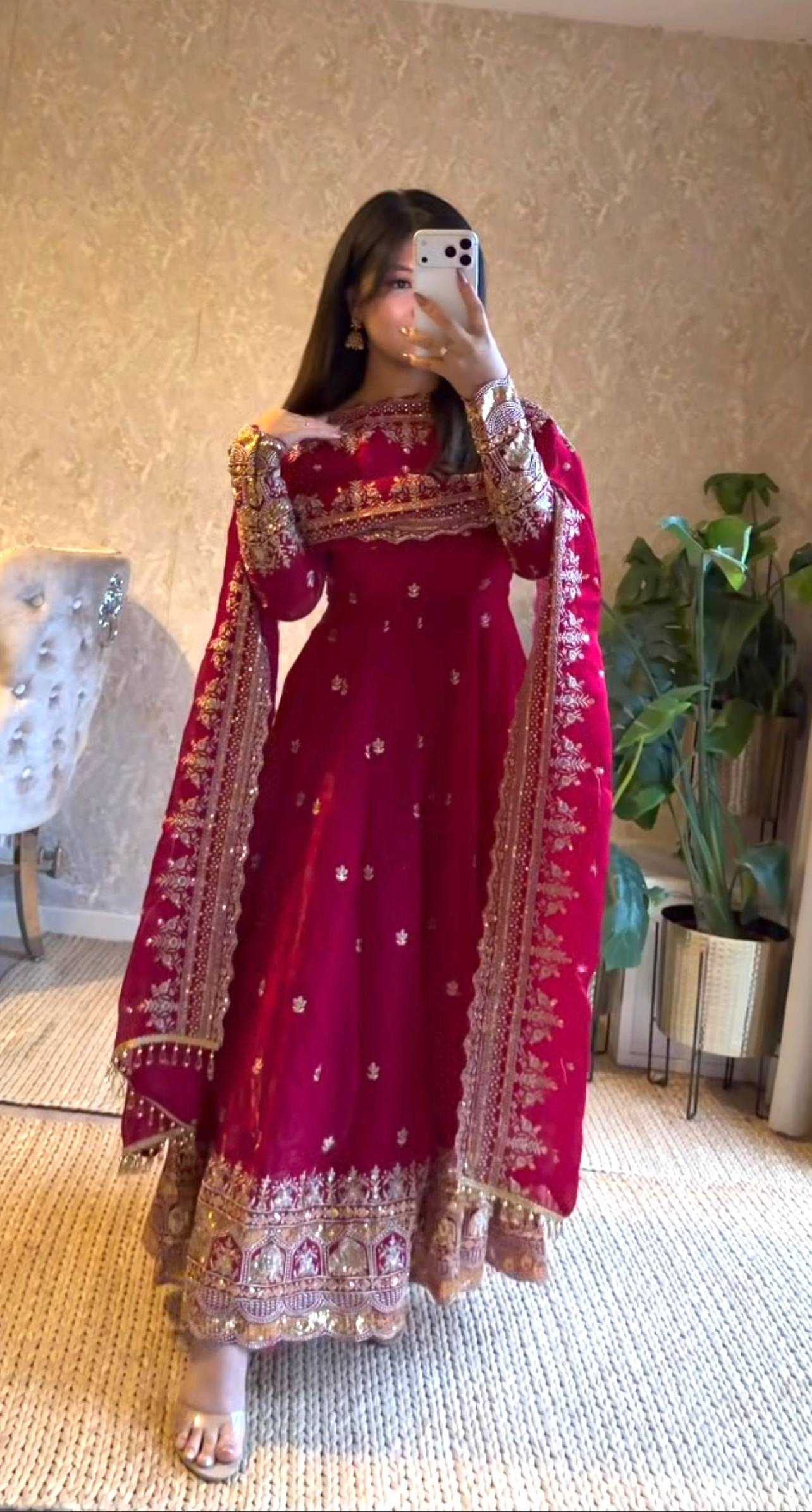 YNF Wholesale Satin Silk Embroidery Gowns KESH159 639 | Surat Manufacturer