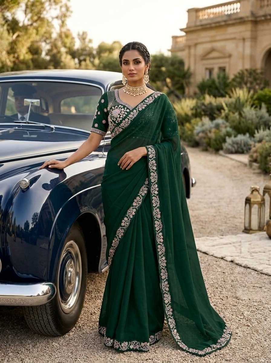 YNF Wholesale Satin Silk Sequin Sarees KESH659 Marvel1 | Surat Manufacturer