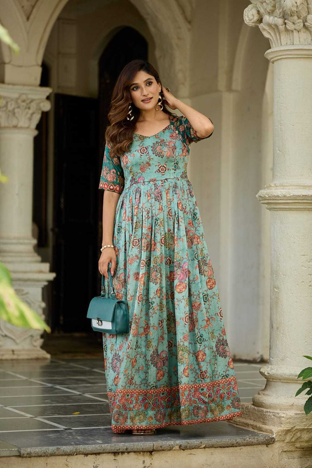 YNF Wholesale Silk Printed Gowns KESH249 2130 | Surat Manufacturer