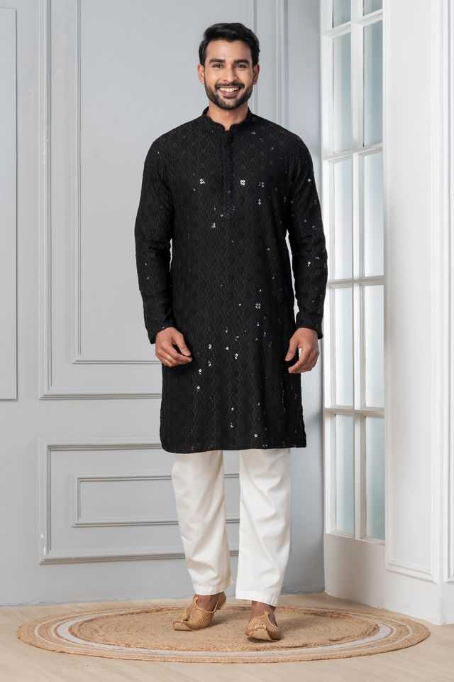 YNF Wholesale Soft Cotton Silk Mens Kurta Pyjama KESH170 ZK-09 | Surat Manufacturer