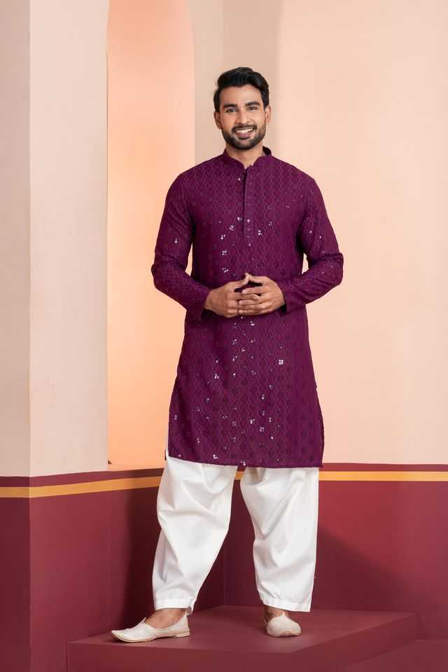 YNF Wholesale Soft Cotton Silk Mens Kurta Pyjama KESH170 ZK-10-PT-01 | Surat Manufacturer