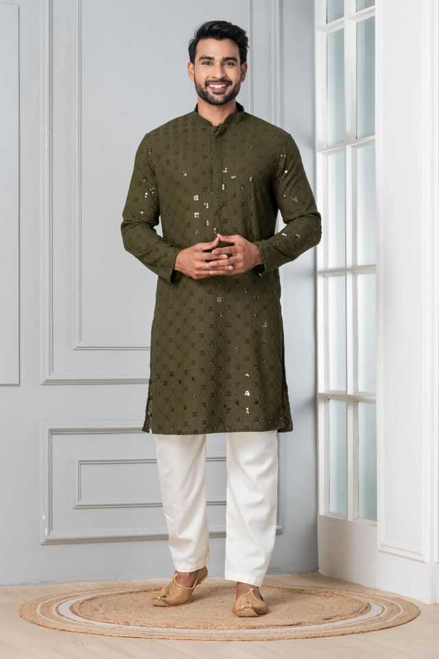 YNF Wholesale Soft Cotton Silk Mens Kurta Pyjama KESH170 ZK-11-PJ-01 | Surat Manufacturer