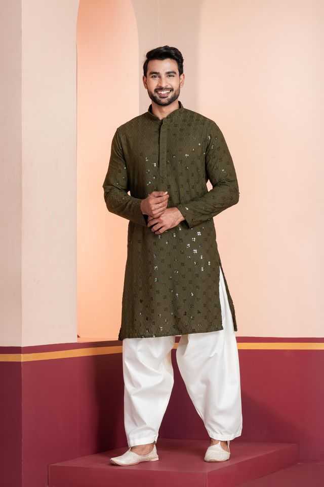 YNF Wholesale Soft Cotton Silk Mens Kurta Pyjama KESH170 ZK-11-PT-01 | Surat Manufacturer
