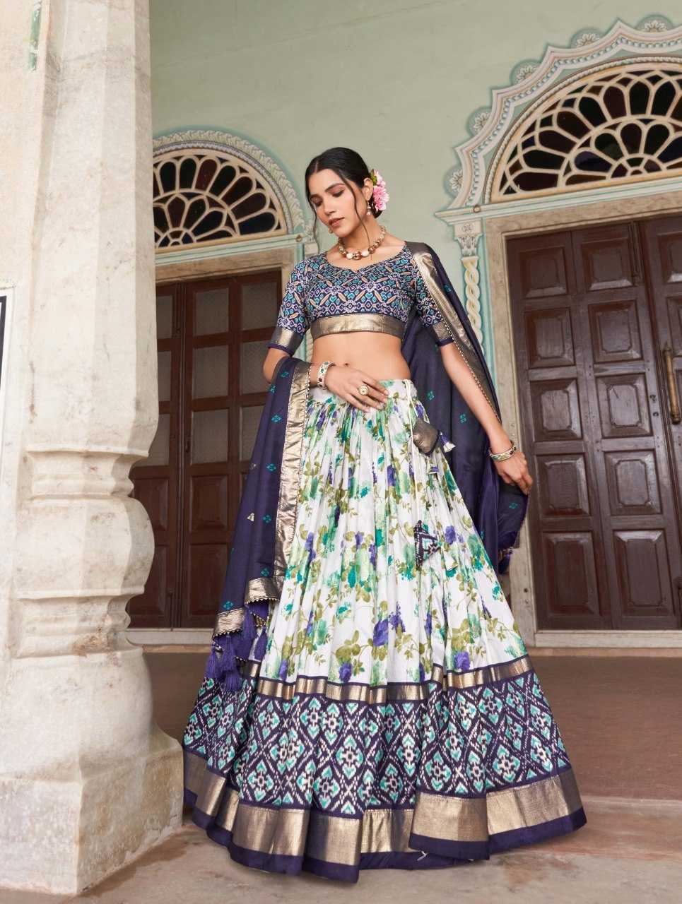 YNF Wholesale Tussar Silk Fancy Lehenga KESH173 FLOWER | Surat Manufacturer