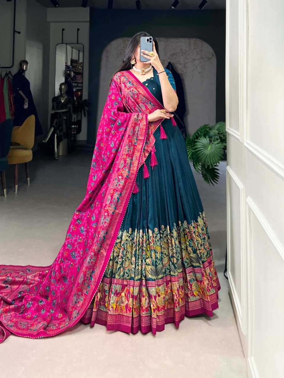 YNF Wholesale Tussar Silk Fancy Lehenga KESH173 MORANI | Surat Manufacturer