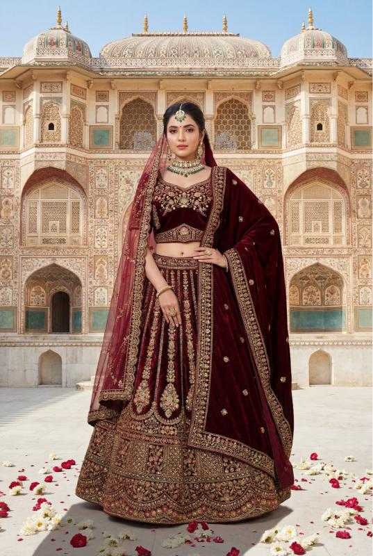 YNF Wholesale Velvet Bridal Lehenga KESH142 AV 107 | Surat Manufacturer