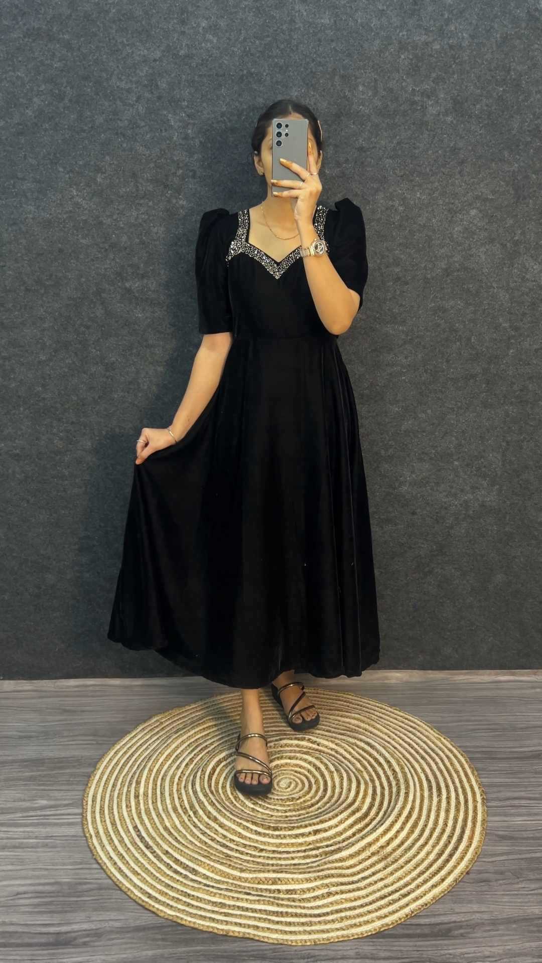 YNF Wholesale Velvet Party Gowns RIN214 Aakankshi | Surat Manufacturer