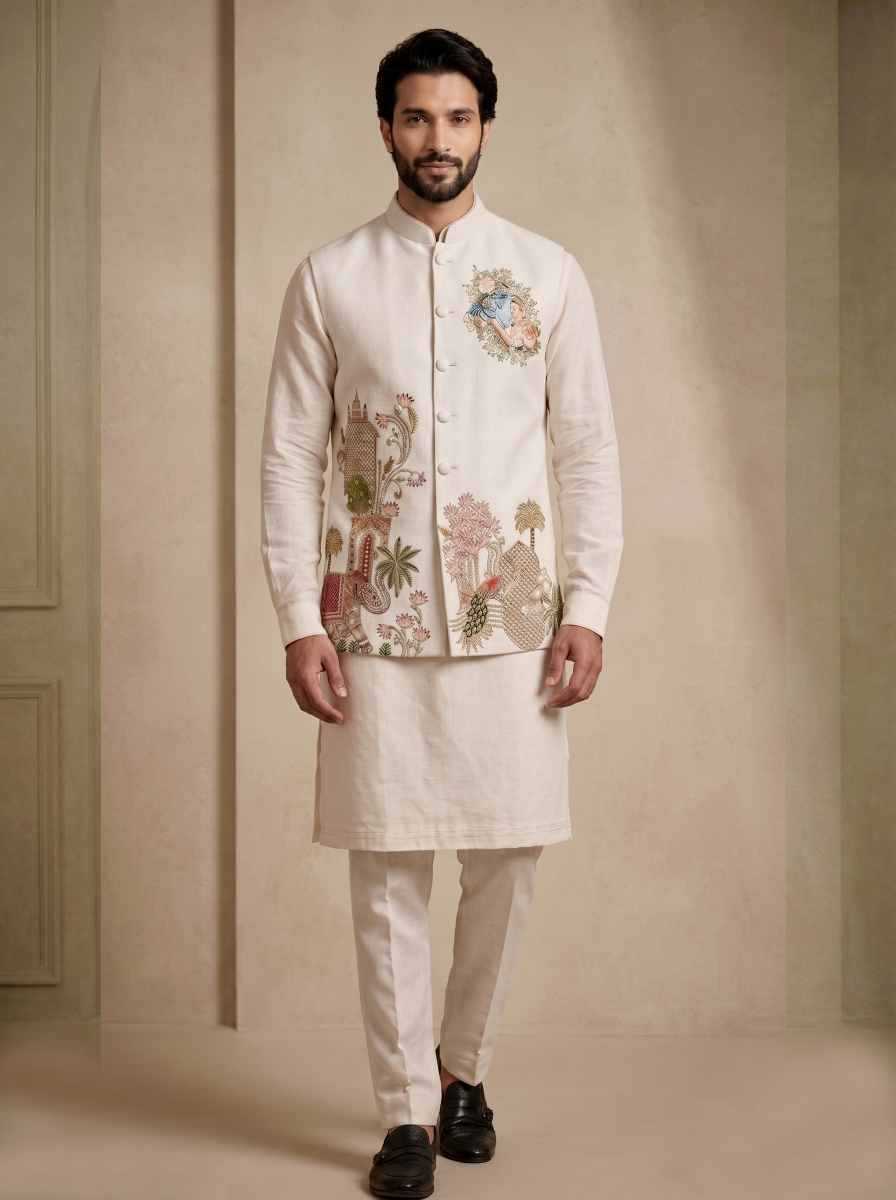 YNF Wholesale Viscose Mens Kurta Pyjama RIN223 Kurta Pyjama with Waistcoat -series 2410 To 2419 | Surat Manufacturer