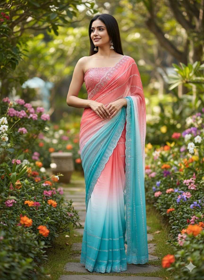 YNF Wholesale Georgette Georgette Sarees  | Surat Manufacturer