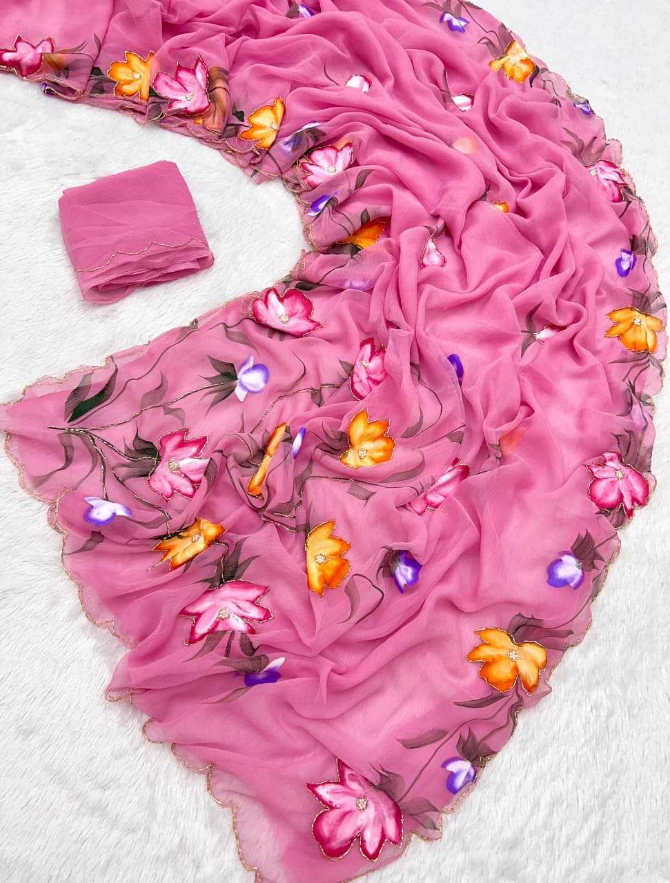 YNF Wholesale Pure Soft Shiffon Fancy Sarees  | Surat Manufacturer