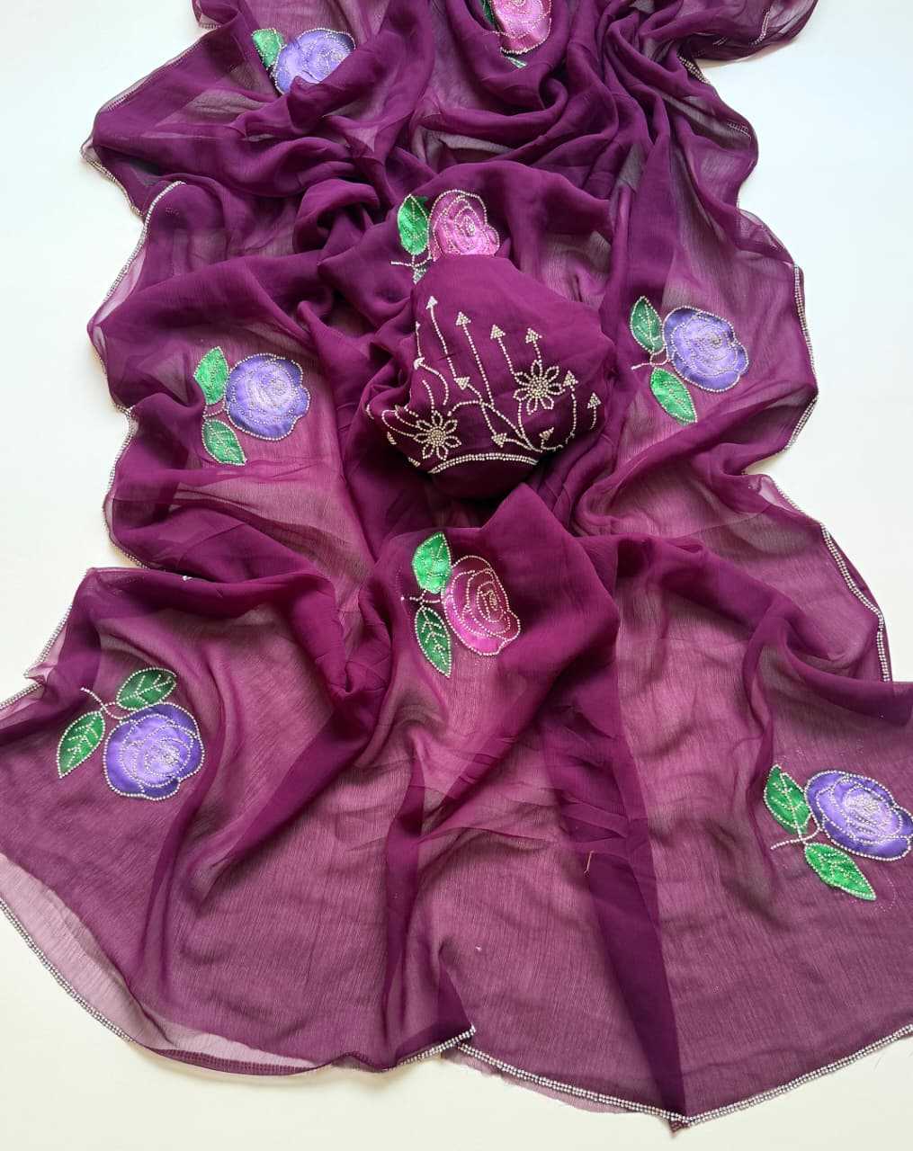 YNF Wholesale Pure Soft Shiffon Party Wear Sarees  | Surat Manufacturer