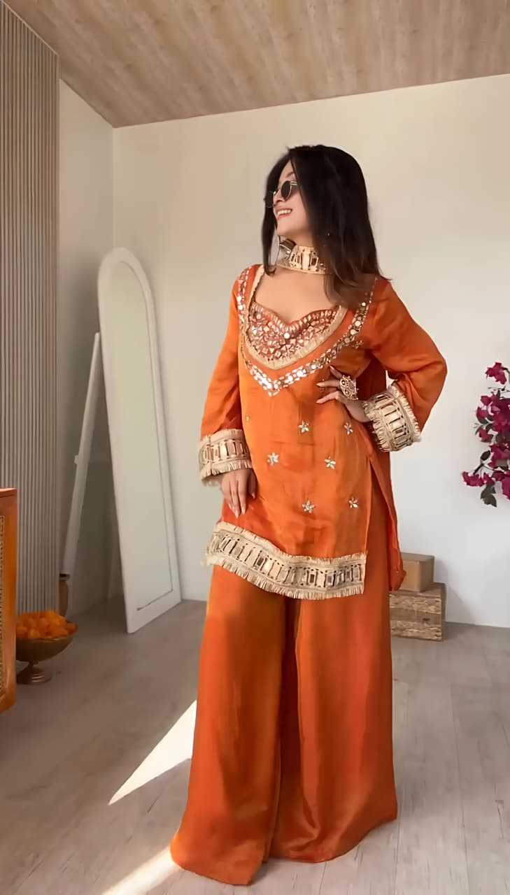 YNF Wholesale Chinon Silk Mirror Work Kurti  | Surat Manufacturer