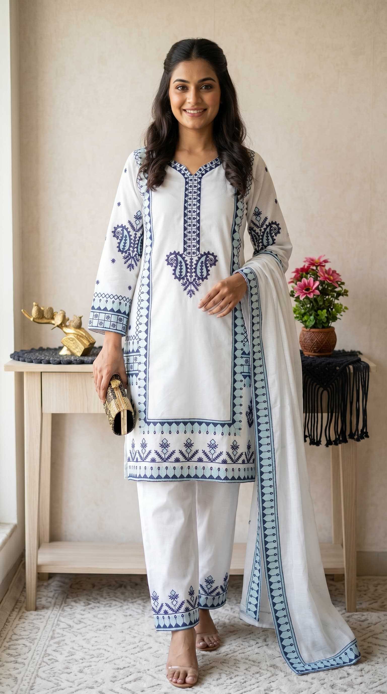 YNF Wholesale Pure Rayon Embroidery Suits  | Surat Manufacturer