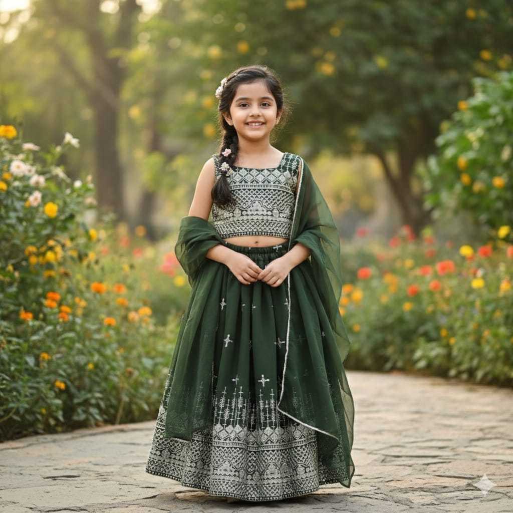 YNF Wholesale Blooming Kids Gown  | Surat Manufacturer