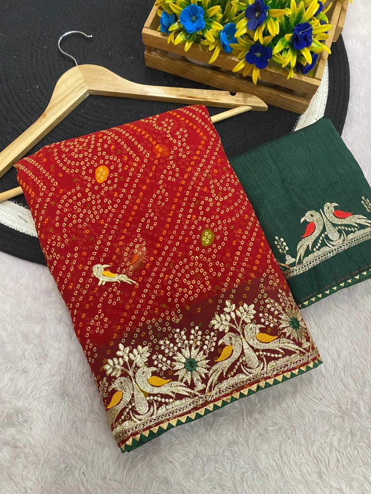 YNF Wholesale Georgette Fancy Sarees  | Surat Manufacturer