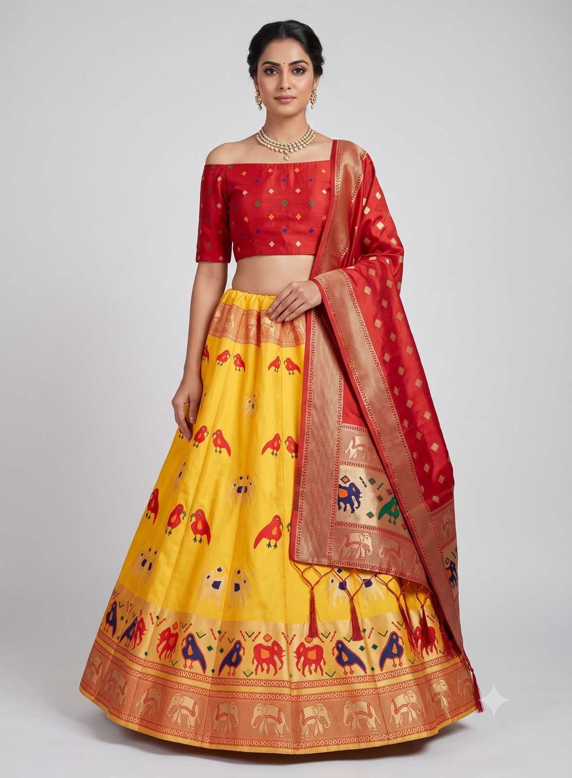 YNF Wholesale Banarasi Soft Silk Designer Lehenga  | Surat Manufacturer