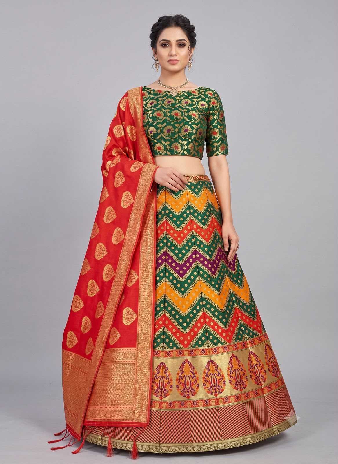YNF Wholesale Banarasi Soft Silk Designer Lehenga  | Surat Manufacturer