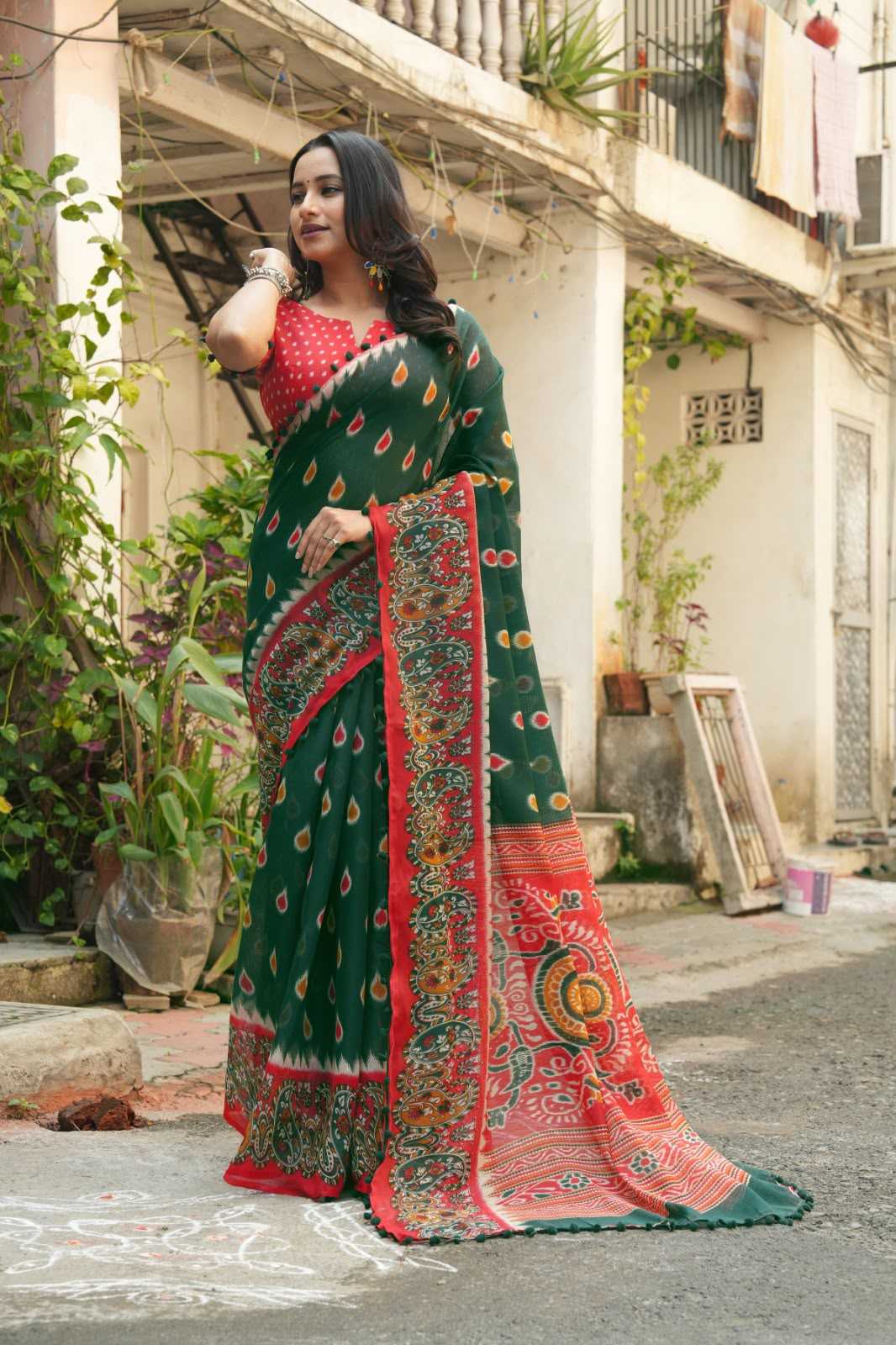 YNF Wholesale Cotton Printed Sarees  | Surat Manufacturer