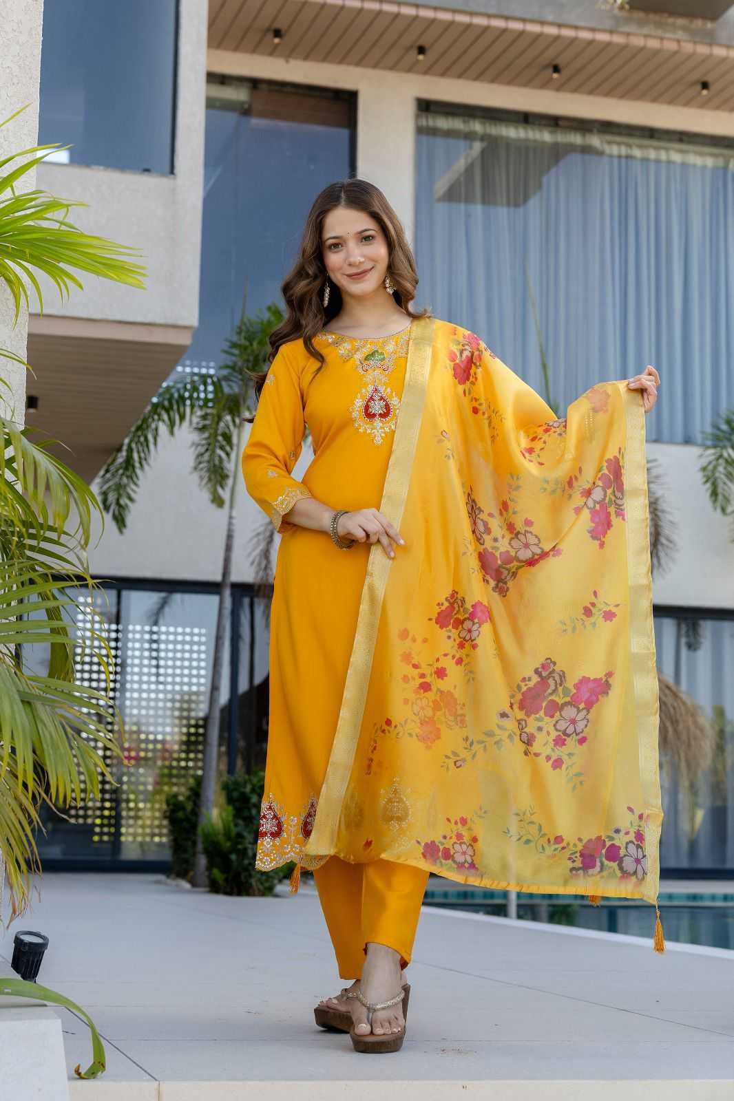 YNF Wholesale Chanderi Soft Designer Kurtis  | Surat Manufacturer