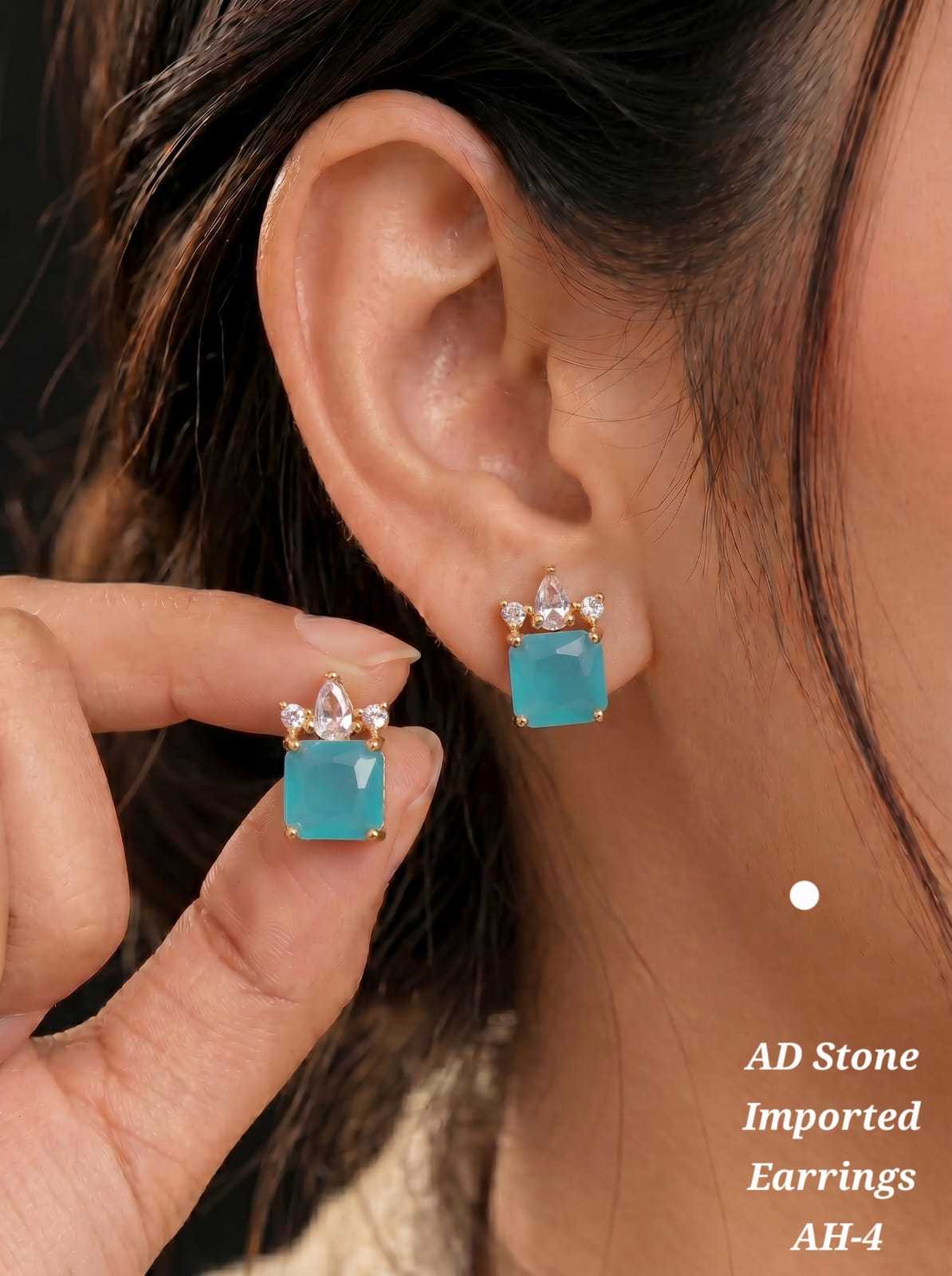 YNF Wholesale AD Diamond Stud Earrings  | Surat Manufacturer