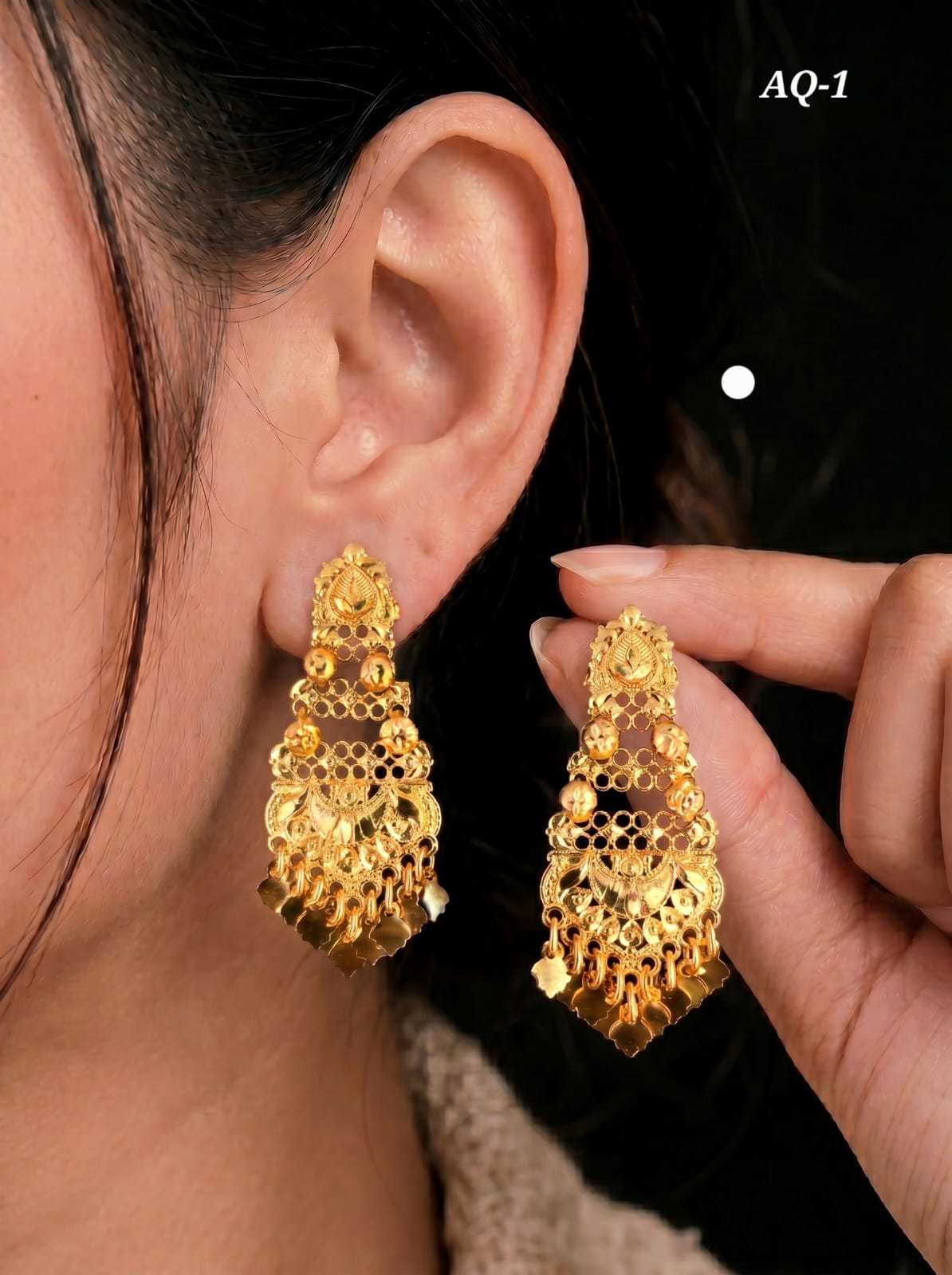 YNF Wholesale Brass Fancy Earrings  | Surat Manufacturer