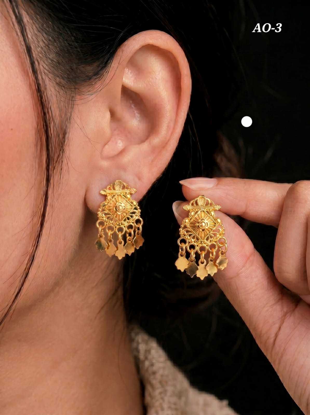 YNF Wholesale Brass Fancy Earrings  | Surat Manufacturer