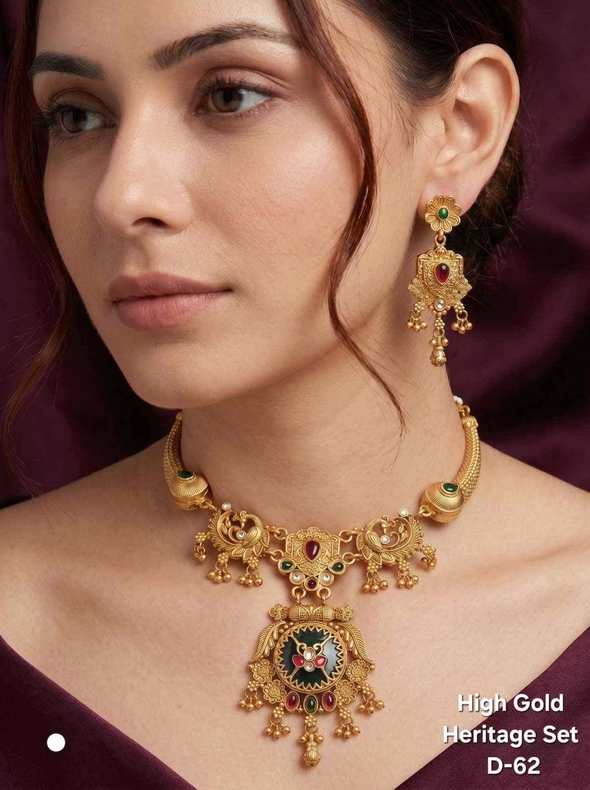 YNF Wholesale Brass Necklaces Set  | Surat Manufacturer