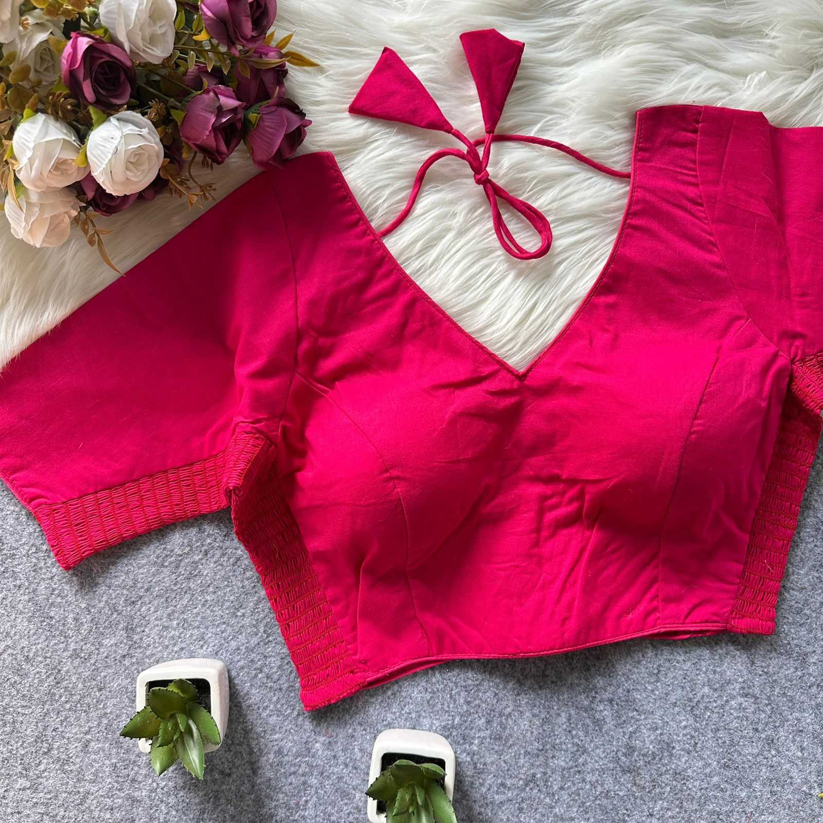 Keevaa Exporter  Silk Cotton Party Wear Blouse - YNF Online