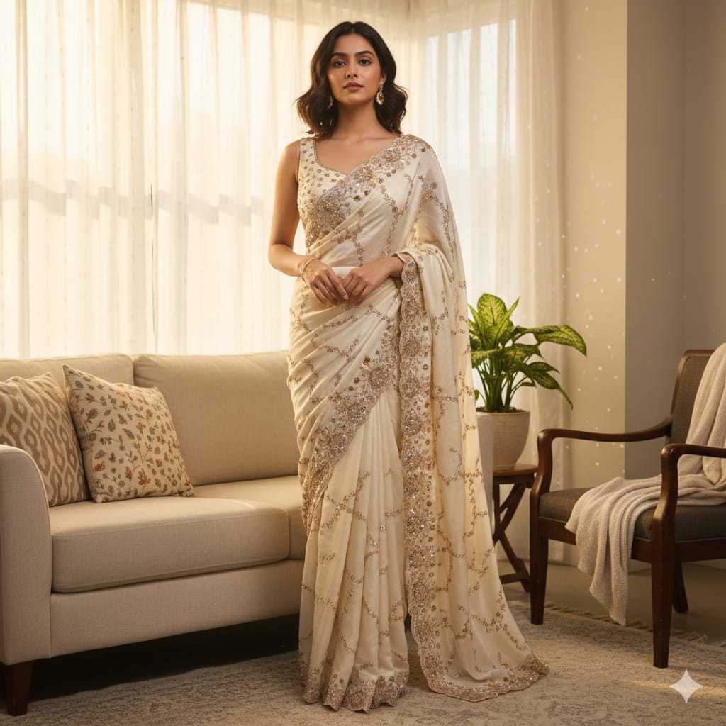 YNF Wholesale Space Silk Party Wear Silk Sarees  | Surat Manufacturer
