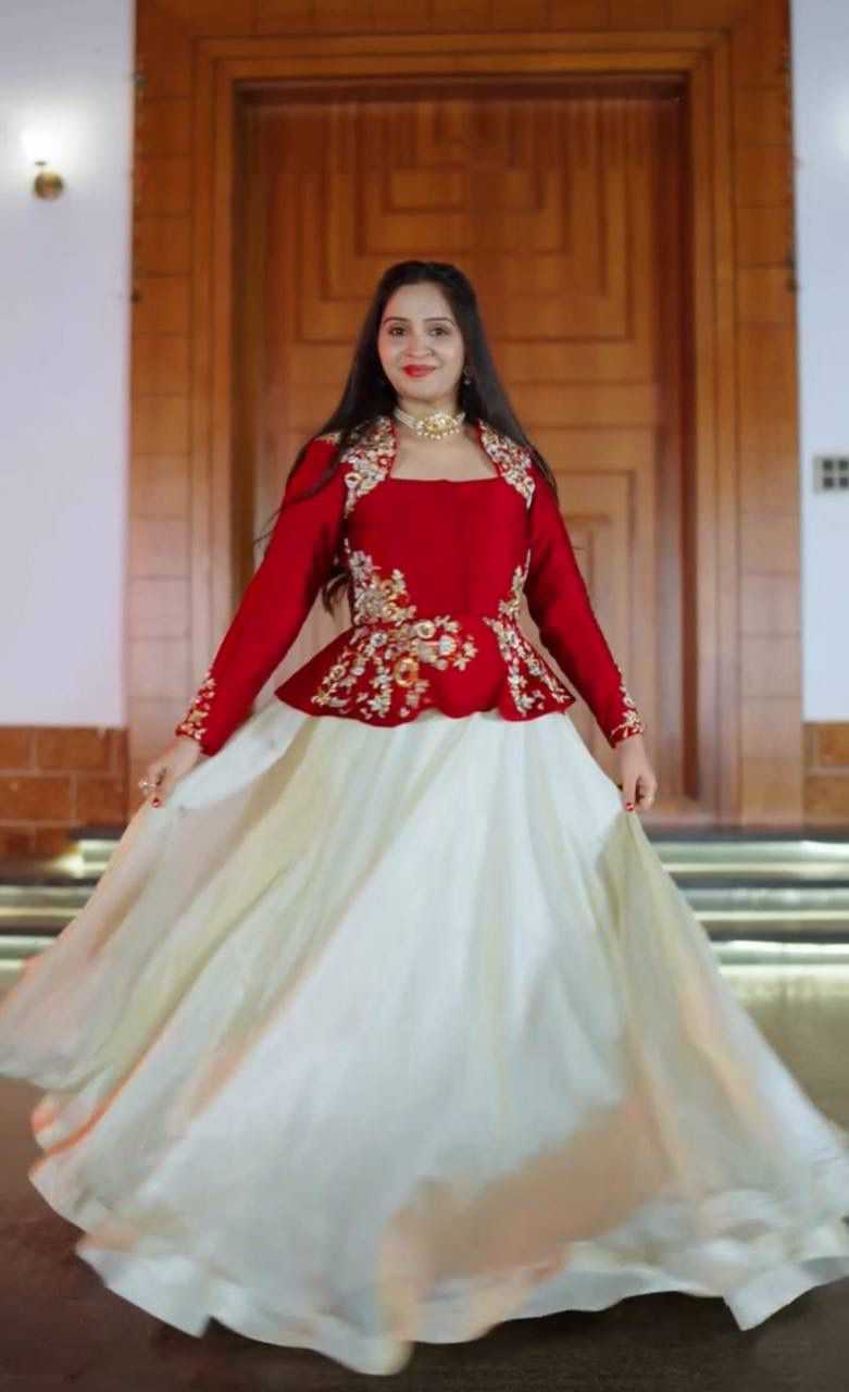 YNF Wholesale Chinon Embroidered Lehenga  | Surat Manufacturer