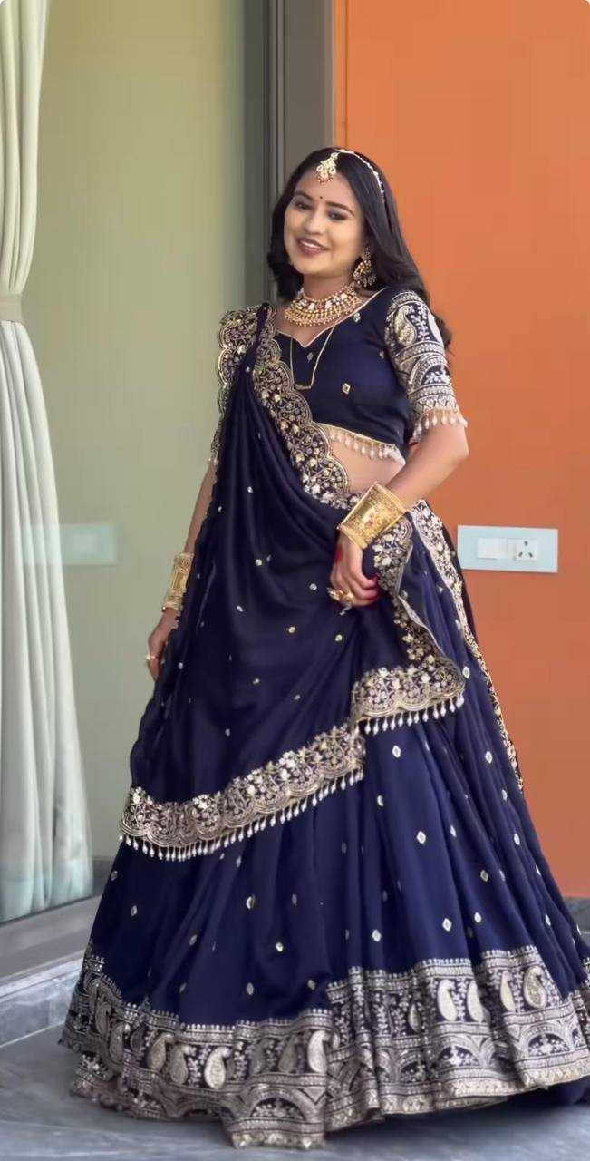 YNF Wholesale Faux Georgette Embroidered Lehenga  | Surat Manufacturer