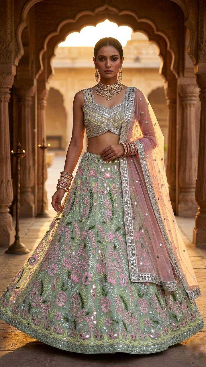 YNF Wholesale Soft Net Net Lehenga Choli  | Surat Manufacturer