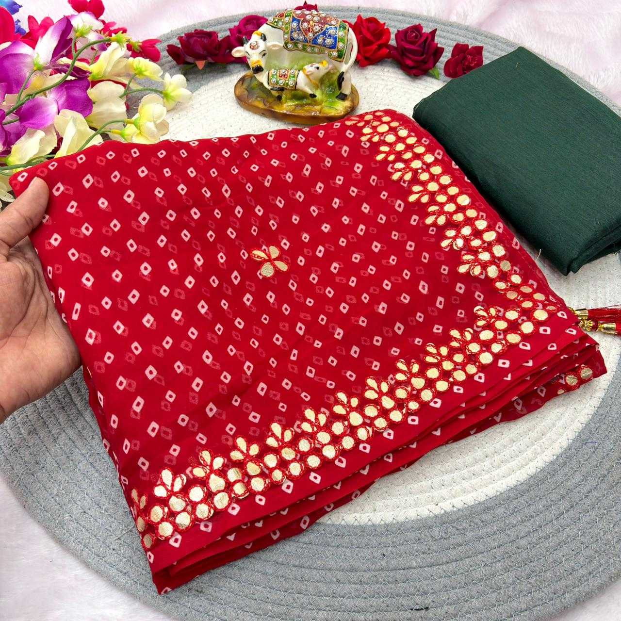YNF Wholesale Georgette Printed Sarees  | Surat Manufacturer