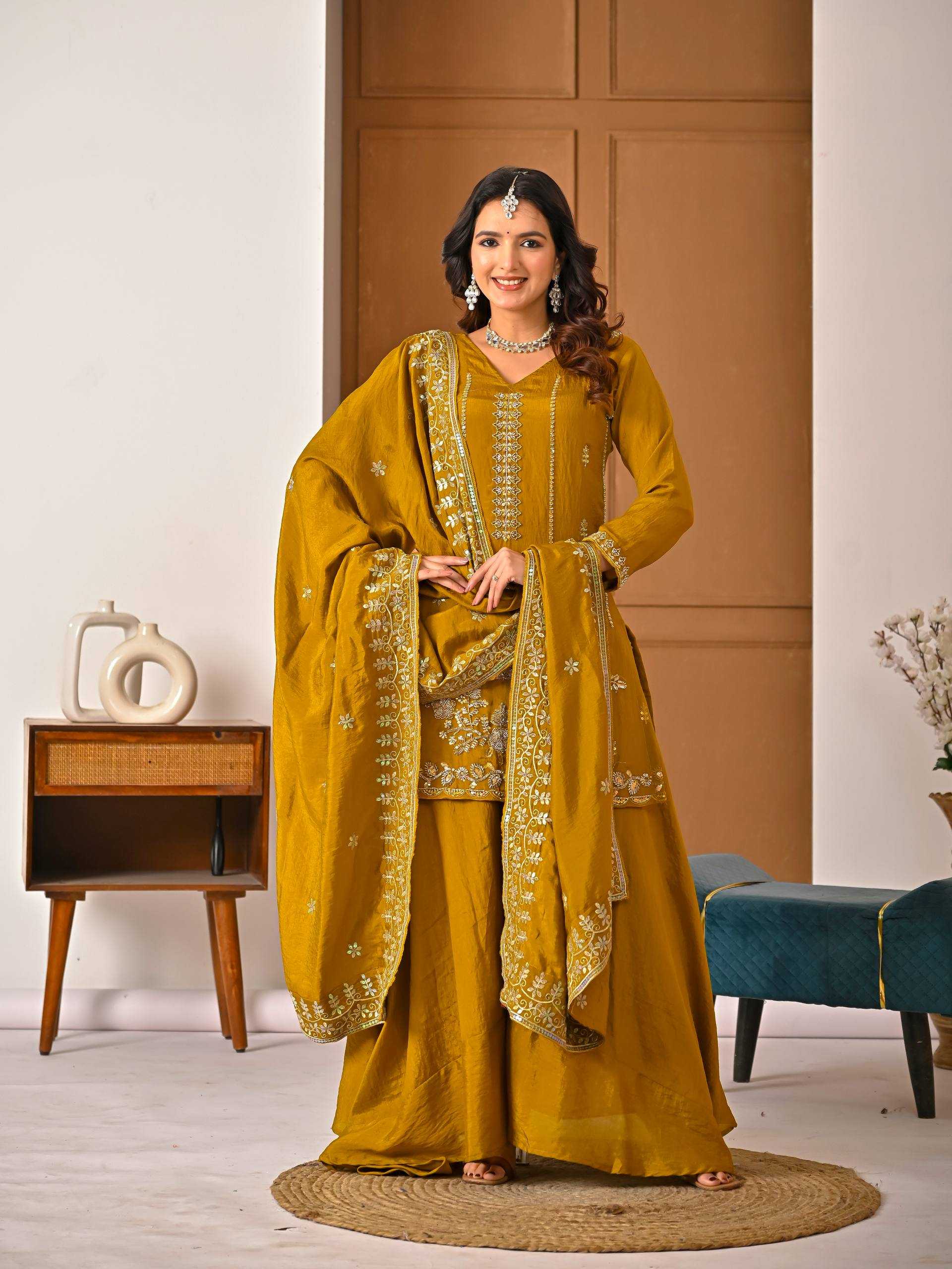 YNF Wholesale Vichitra Silk Ladies Suits  | Surat Manufacturer