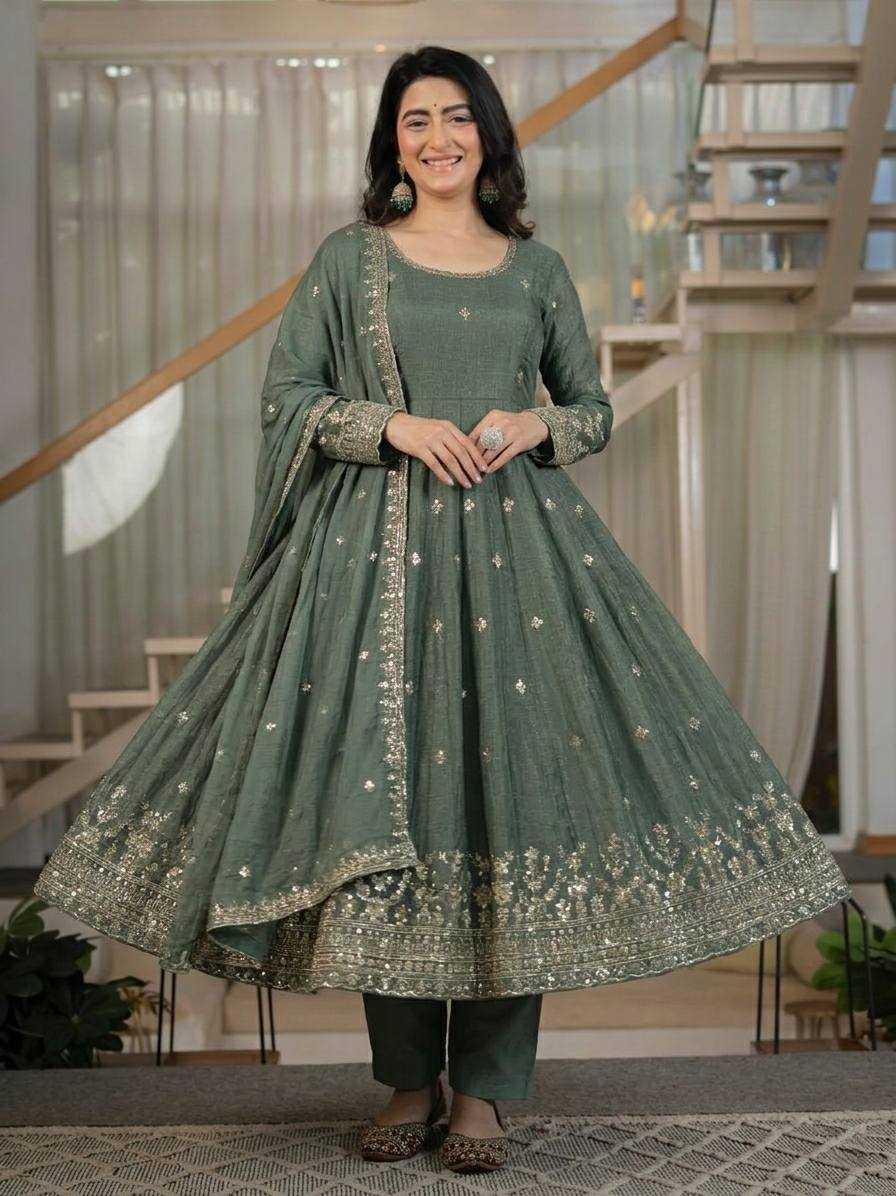 YNF Wholesale Crunchi Ladies Silk Suit  | Surat Manufacturer
