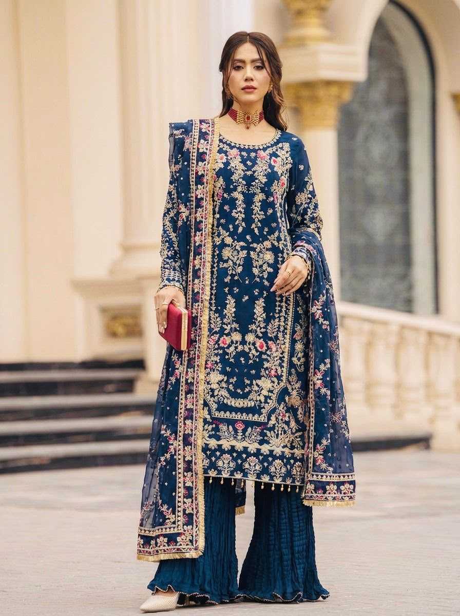 YNF Wholesale Georgette Indo Western Dresses  | Surat Manufacturer