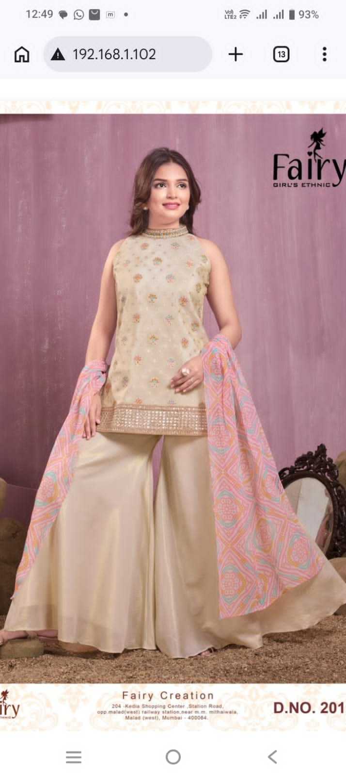 YNF Wholesale Fancy Ethnic Dresses For Kids  | Surat Manufacturer