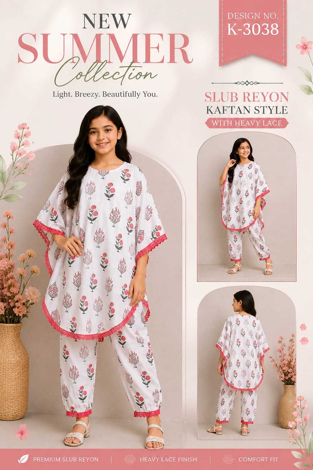YNF Wholesale Slub Reyon Ethnic Dresses For Kids  | Surat Manufacturer