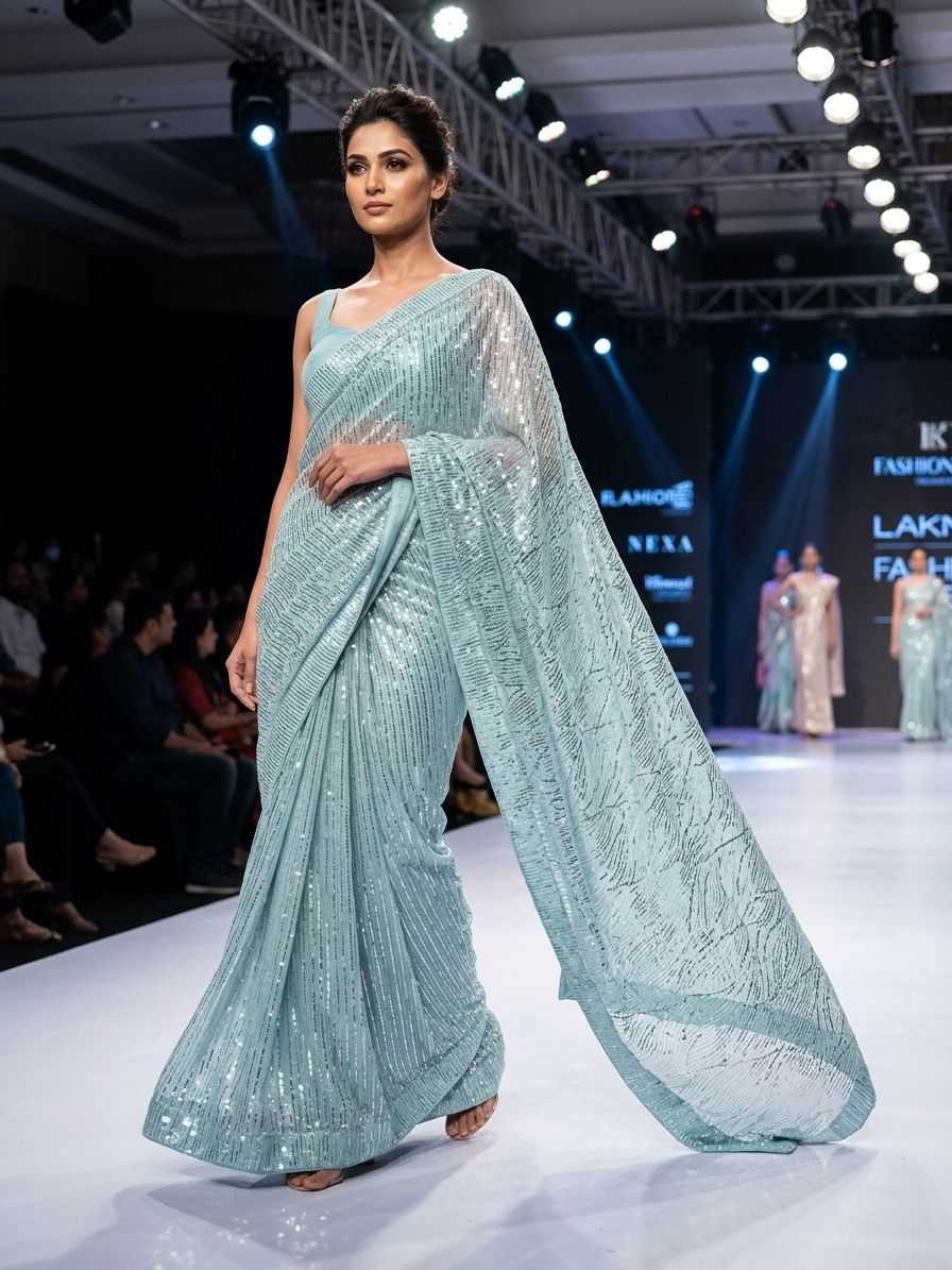 YNF Wholesale Imported Party Wear Sarees  | Surat Manufacturer