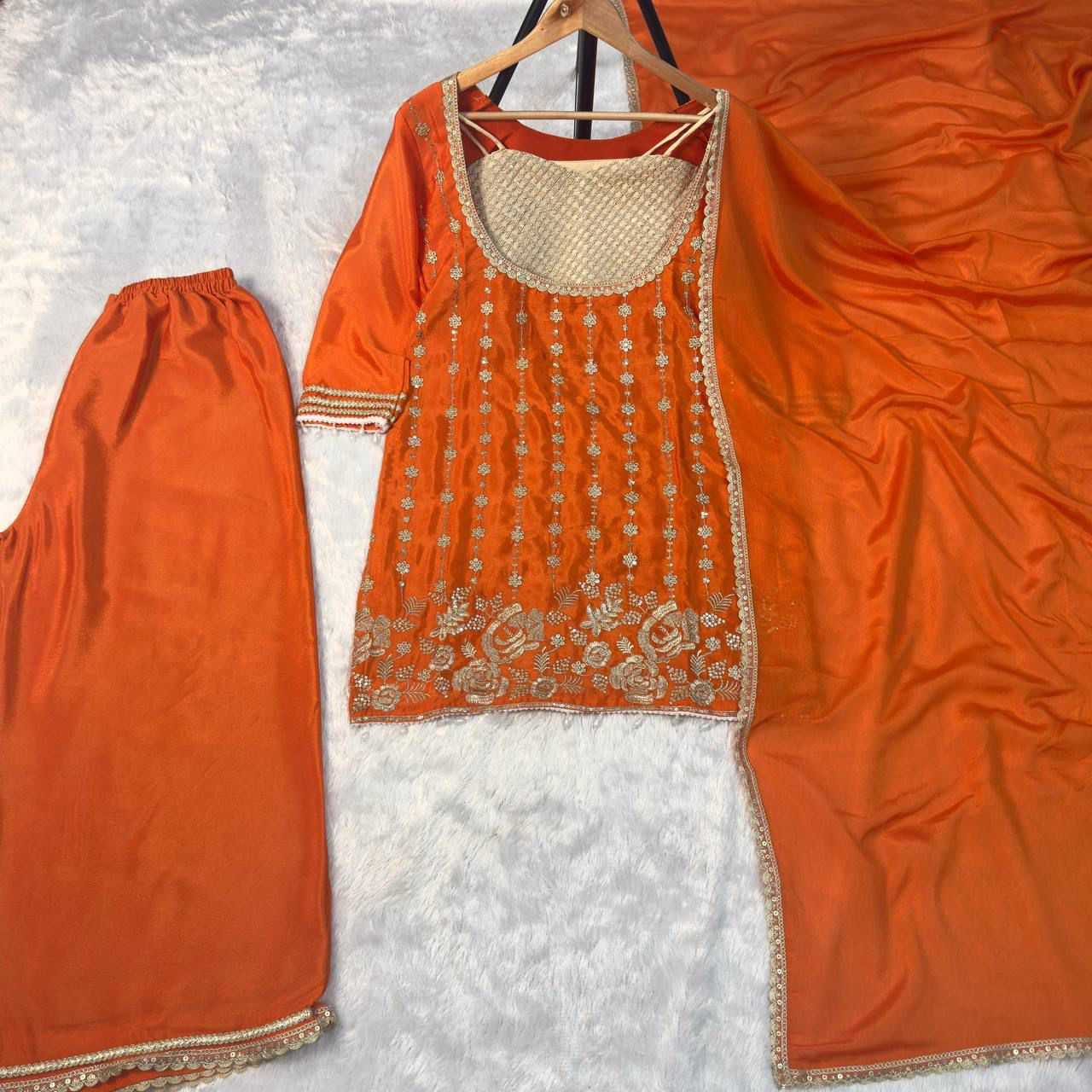 YNF Wholesale Chinon Embroidery Suits  | Surat Manufacturer