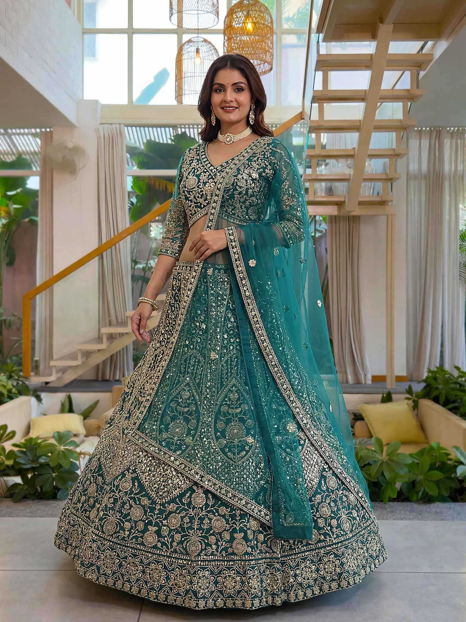 YNF Wholesale Butterfly Net Net Fancy Lehenga  | Surat Manufacturer