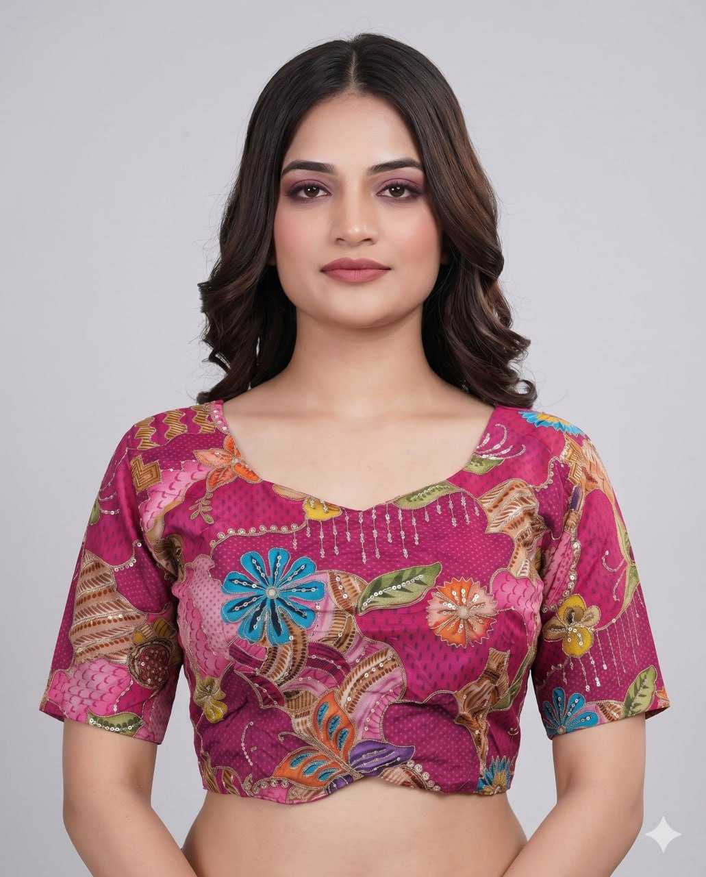 YNF Wholesale Pure Viscos Printed Blouse  | Surat Manufacturer