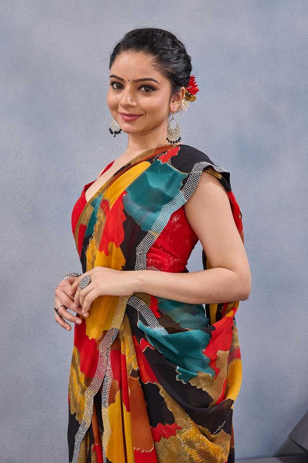 YNF Wholesale Georgette Printed Sarees  | Surat Manufacturer